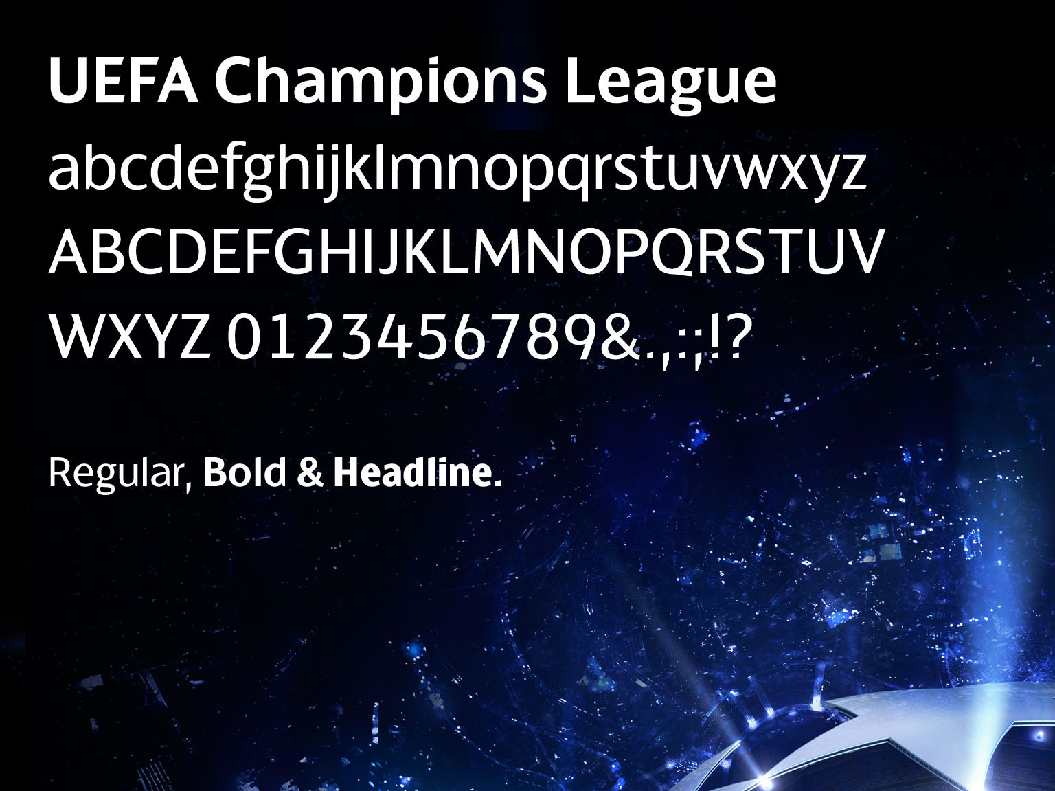 download uefa champions league font